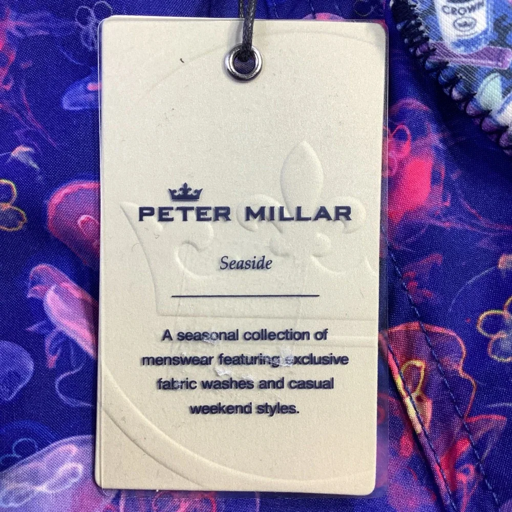Peter Millar Seaside Mens Jellyfish Print‎ Swim Trunks Size Small NWT